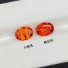 Oval-cut cultivated Fanta garnet Item Picture